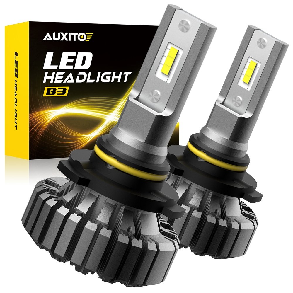 2Pcs 9006 LED Headlight Bulb HB4 High Low Beam 10000LM 6500K White Plug and Play