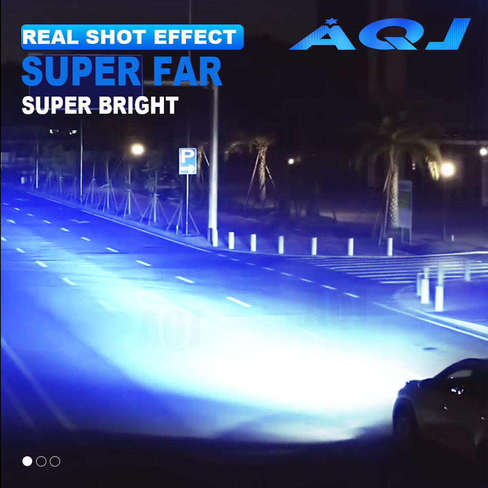 4x H11 H9 LED Headlight Super Bright Bulbs Kit 8000K blue 330000LM High/Low Beam