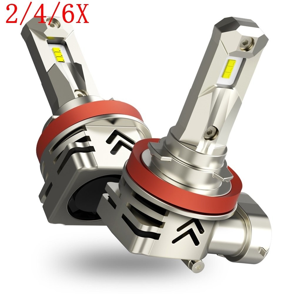 2/4/6X 2-Sides H11 LED Headlight Kit Low Beam Bulb Super 6500K White 1000000LM
