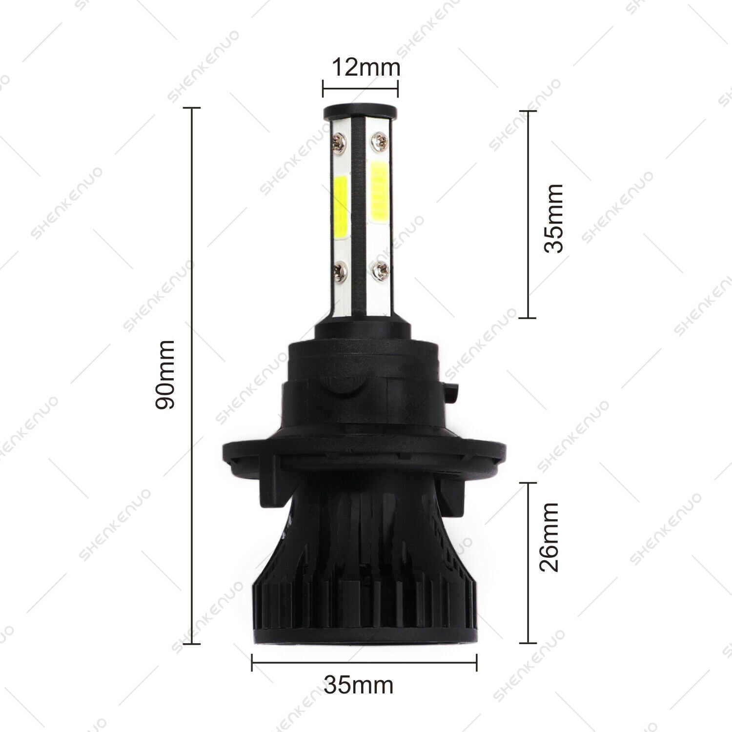 For Chrysler Aspen 2007-2009 Combo 9008 H13 9145 LED Headlight Fog Light 4 Bulbs