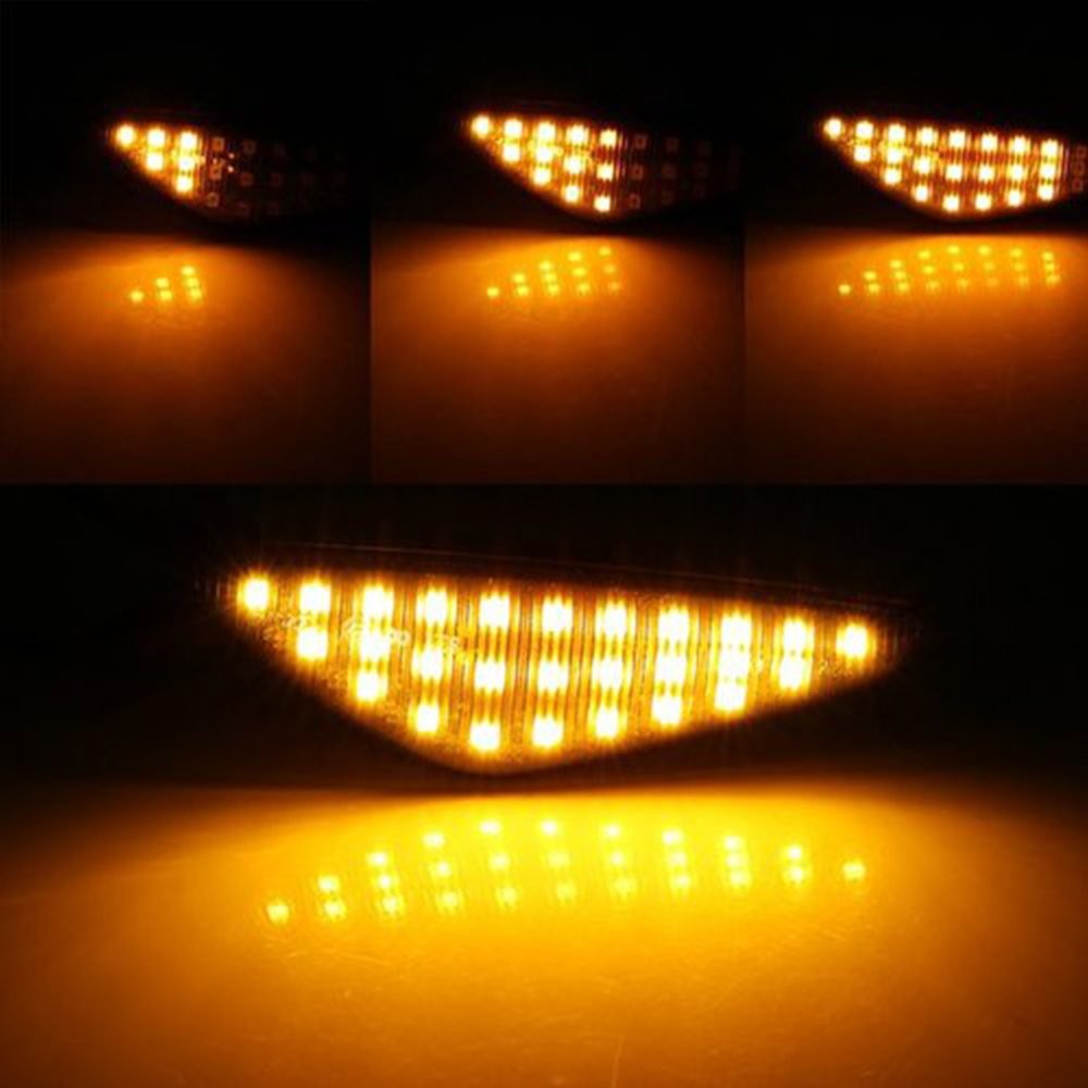 LED Indicator Side Marker Light Repeater Lamps Smoke Lens For BMW F25 E70 E71 J
