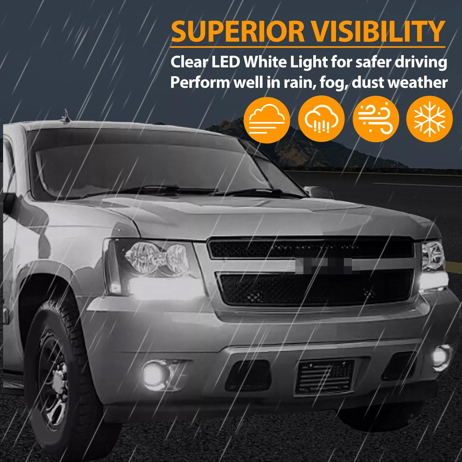 LED Fog Lights Bumper Lamps For 2007-2016 Chevy Tahoe Suburban Camaro GMC Yukon