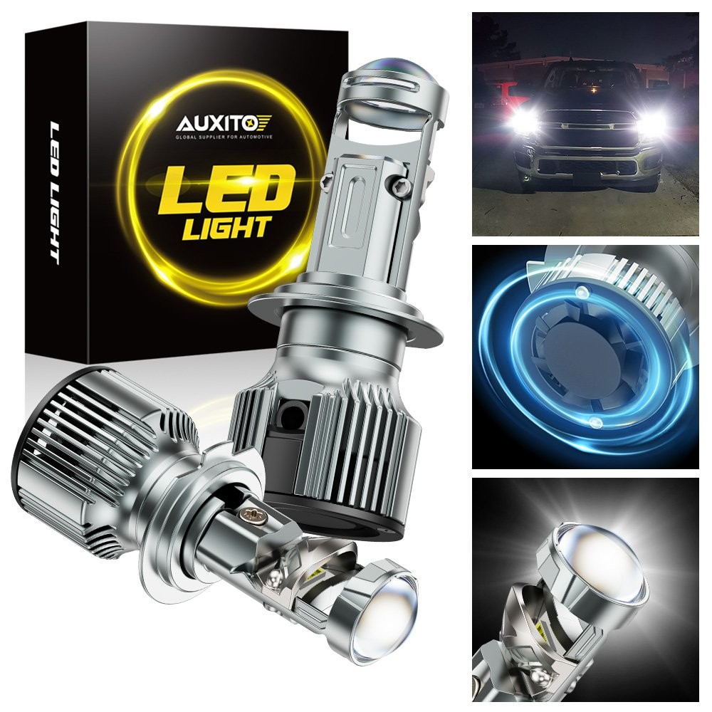 2-20PCS H7 LED Headlight Bulb with HD Fisheye Lens White 6500K High-Low Beam Y19