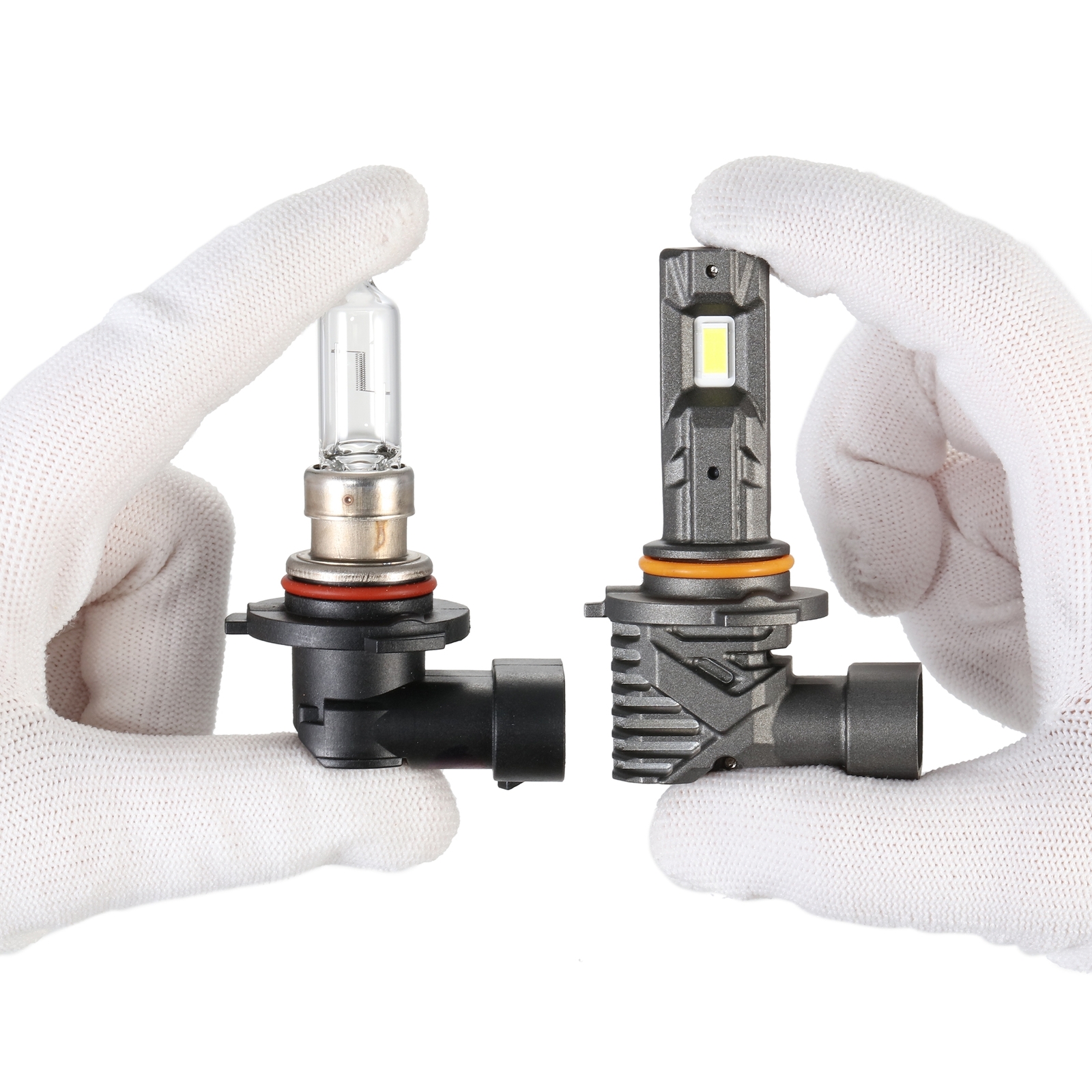 AUXBEAM 9005/HB3 H11 LED Headlight 4 Bulbs 25000LM 6500K Super Bright White 1:1