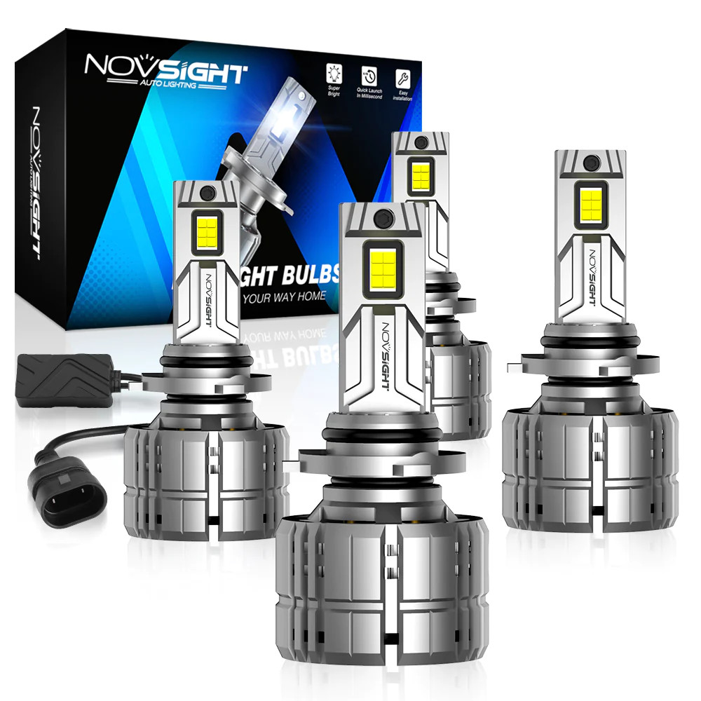 NOVSIGHT 9005 9006 9007 H4 H7 H11 H13 LED Headlight Bulbs IP68 Bright Lamp 200W