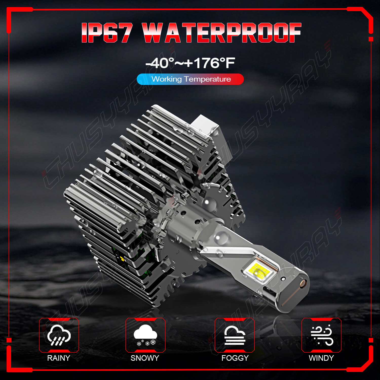 For Chevy Traverse 2019 2020 2021 D3S/D3R Headlight Bulb Kit High & Low Beam