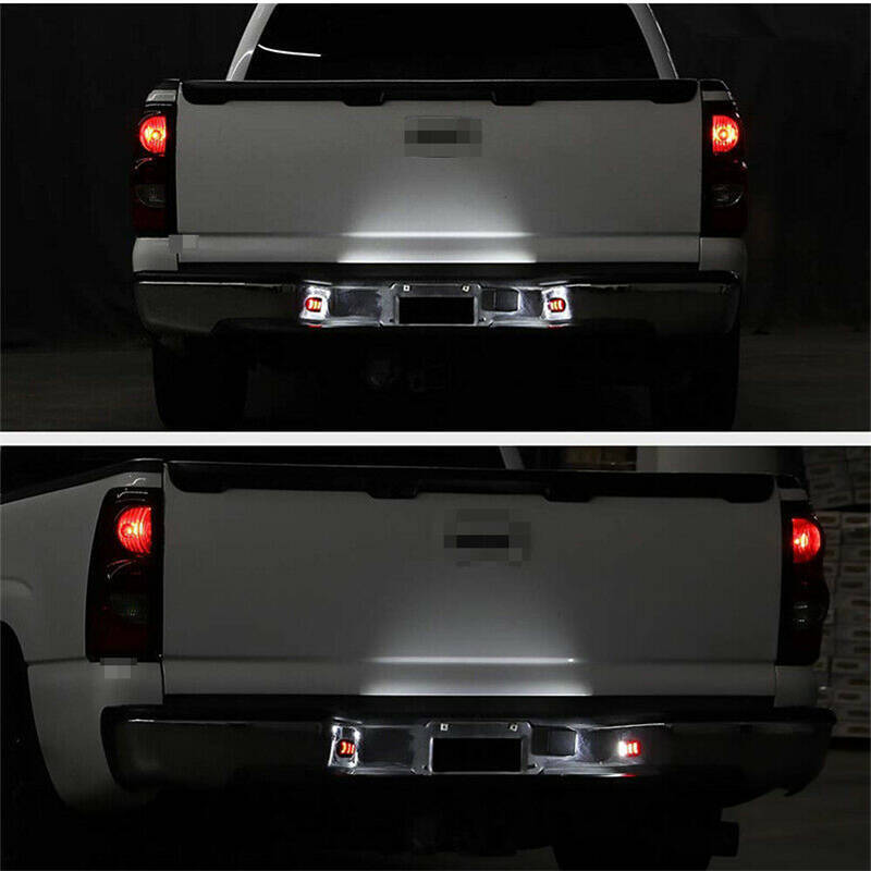 LED License Plate Light Red DRL For Chevy Silverado For GMC Sierra 1500 2500 AB
