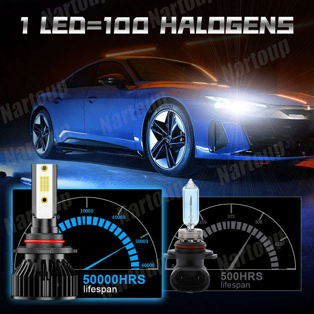 For Subaru Outback 2010-2014 6X LED Headlight High & Low + Fog Bulbs Combo 6500K