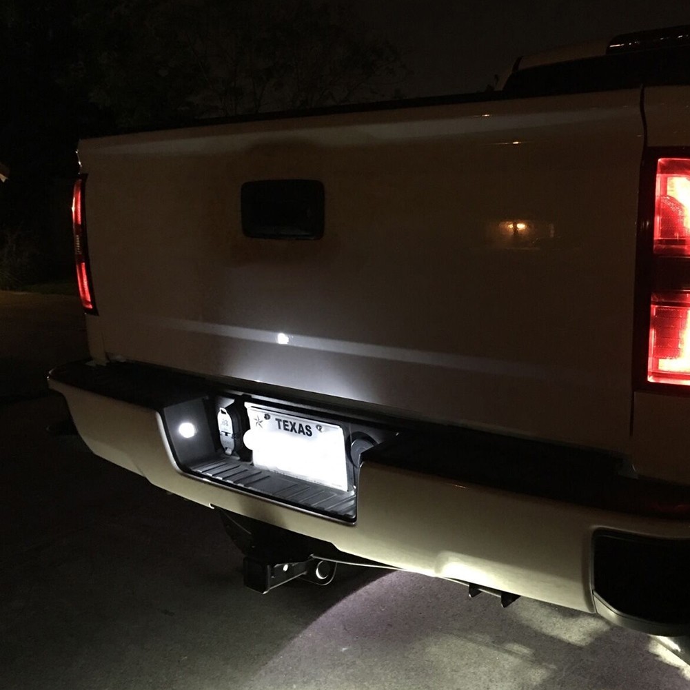 Car For 2015-2021 Chevrolet Colorado Rear 18 LED Number License Plate Light 2PC