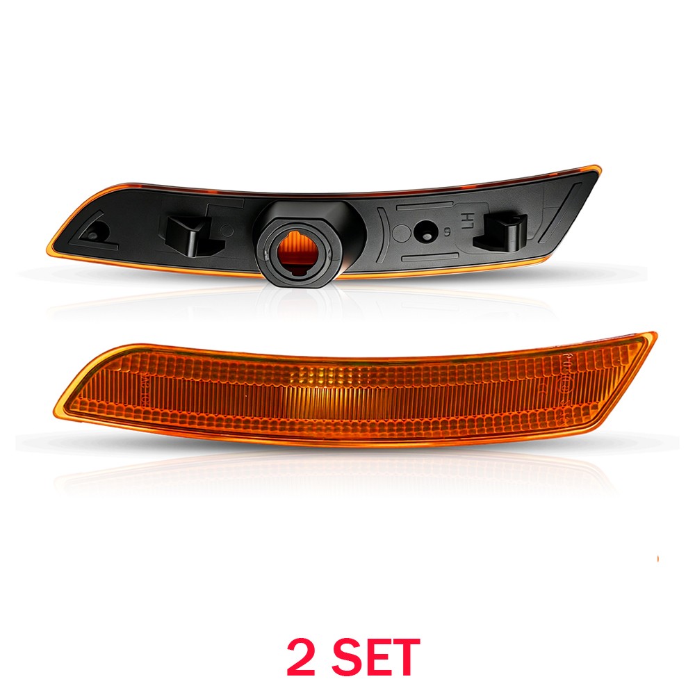 LED Side Marker Light Housings 4PCS Fits 2016-23 Chevrolet Camaro Amber 23169181