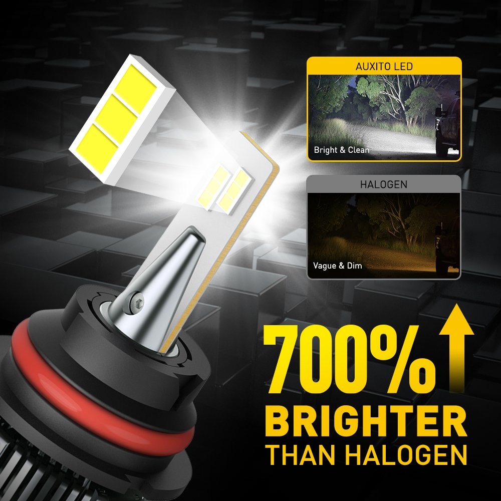 AUXITO 9007 LED Headlight Super Bright Bulbs 6500K White 16000LM HIGH / LOW BEAM