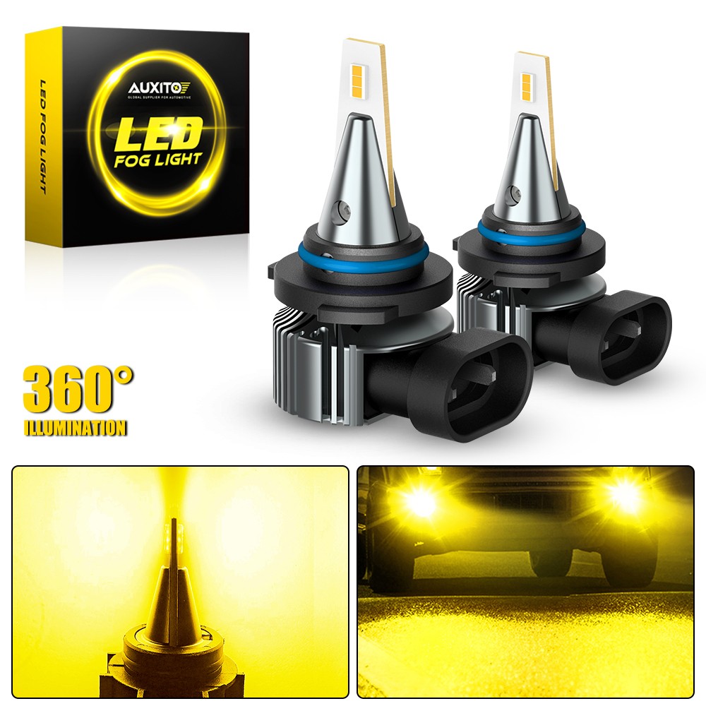 AUXITO 9140 9145 9006 HB4 100W LED 3000K Amber Golden Fog Light Bulb Driving DRL