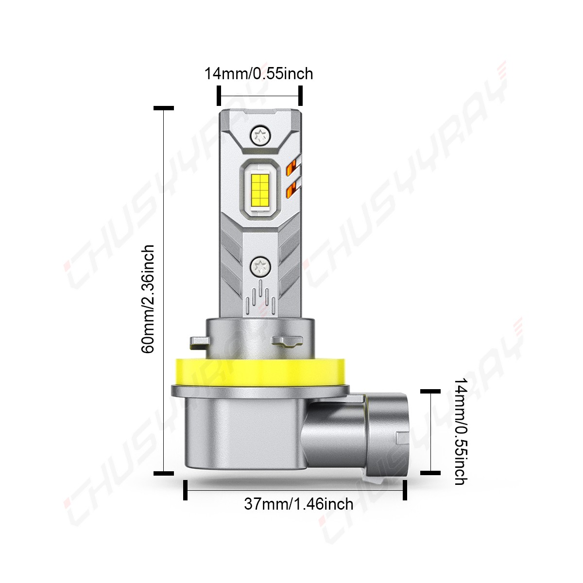 H11 LED Headlight Super Bright Bulbs kit 6000K White 330000LM HIGH/LOW Beam