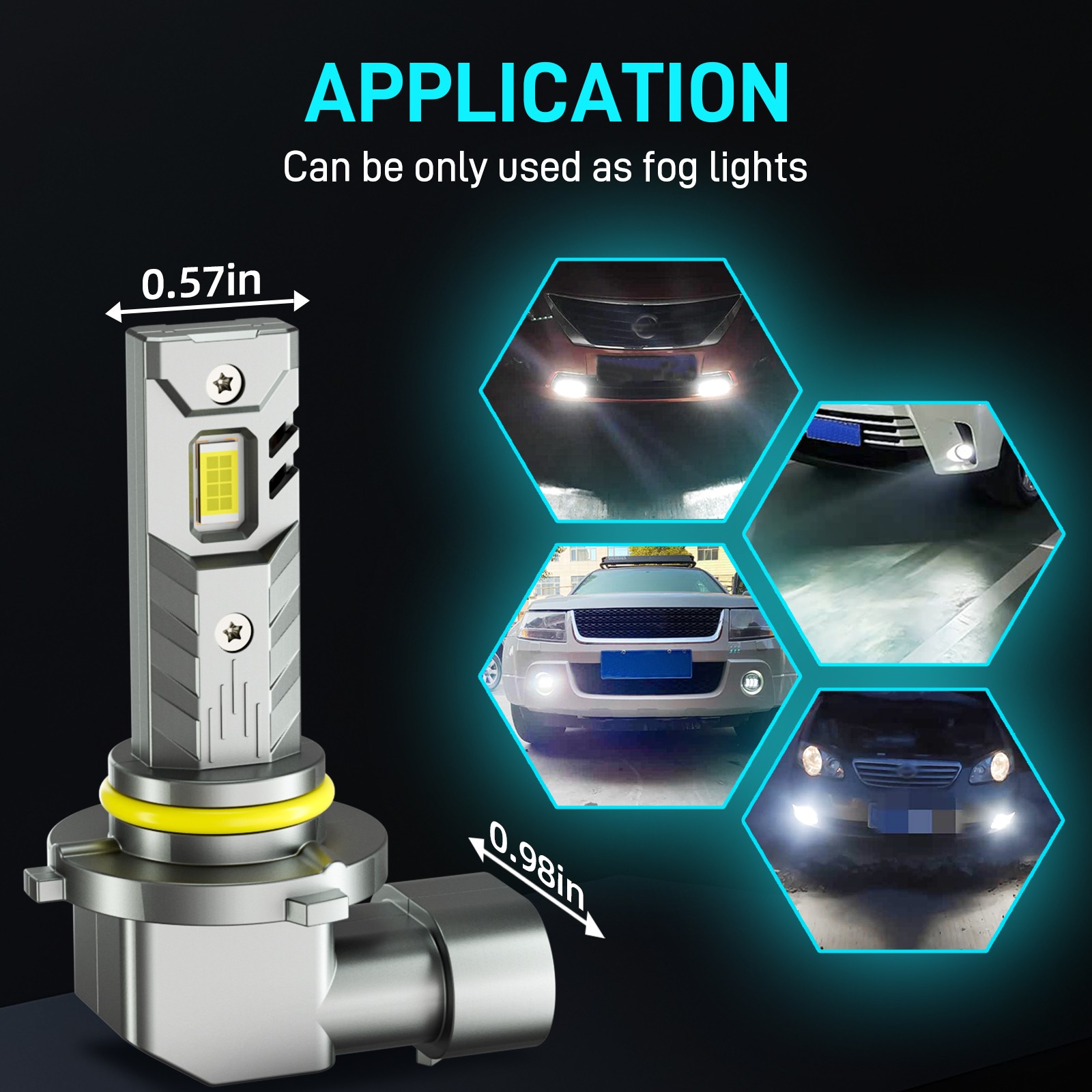 6500k LED Headlight Bulb 9005/HB3 9006/HB4 Hi/Lo Beam For Toyota Camry 1992-1996