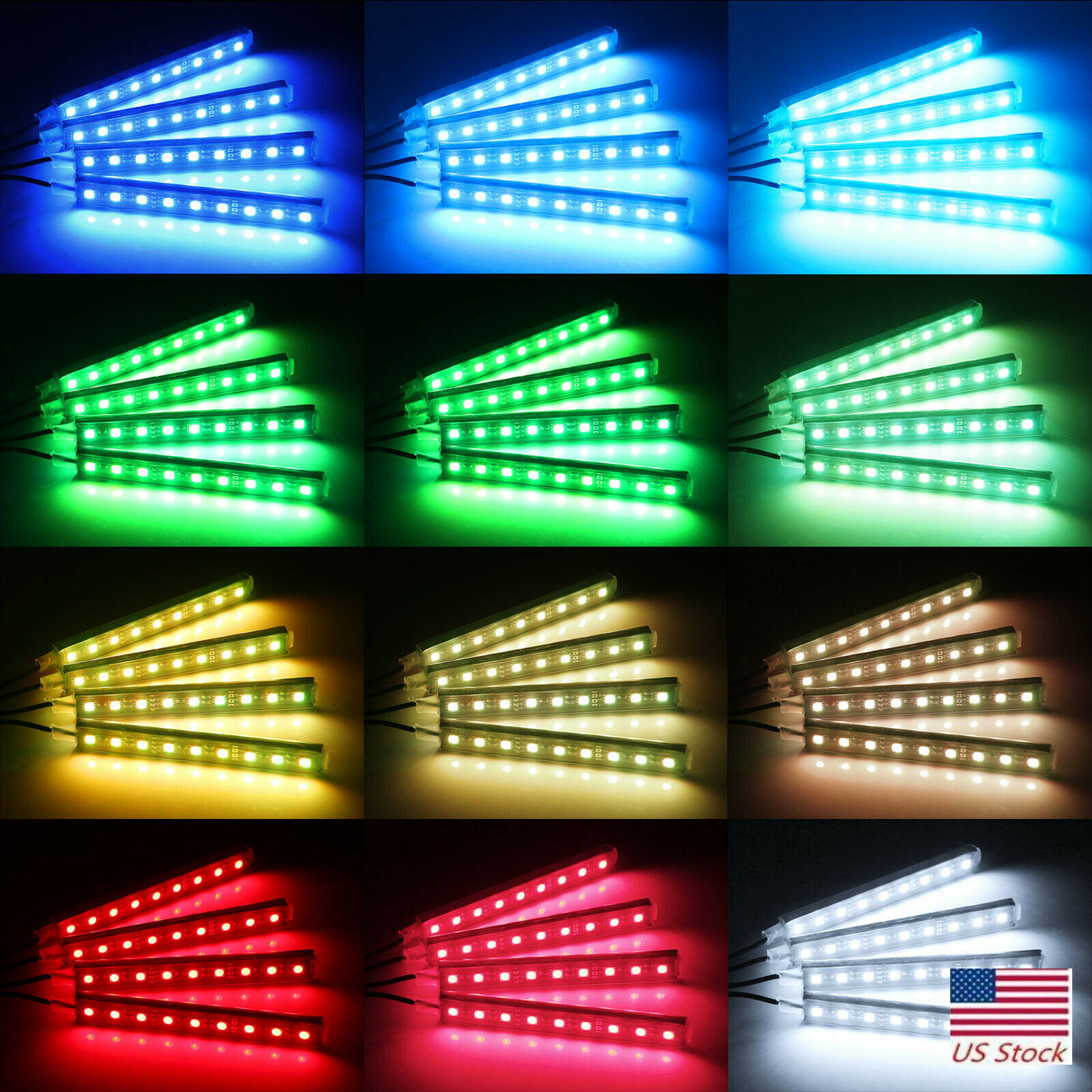 36 LED Car Charge Interior Accessories Floor Decorative Atmosphere Lamp Light x