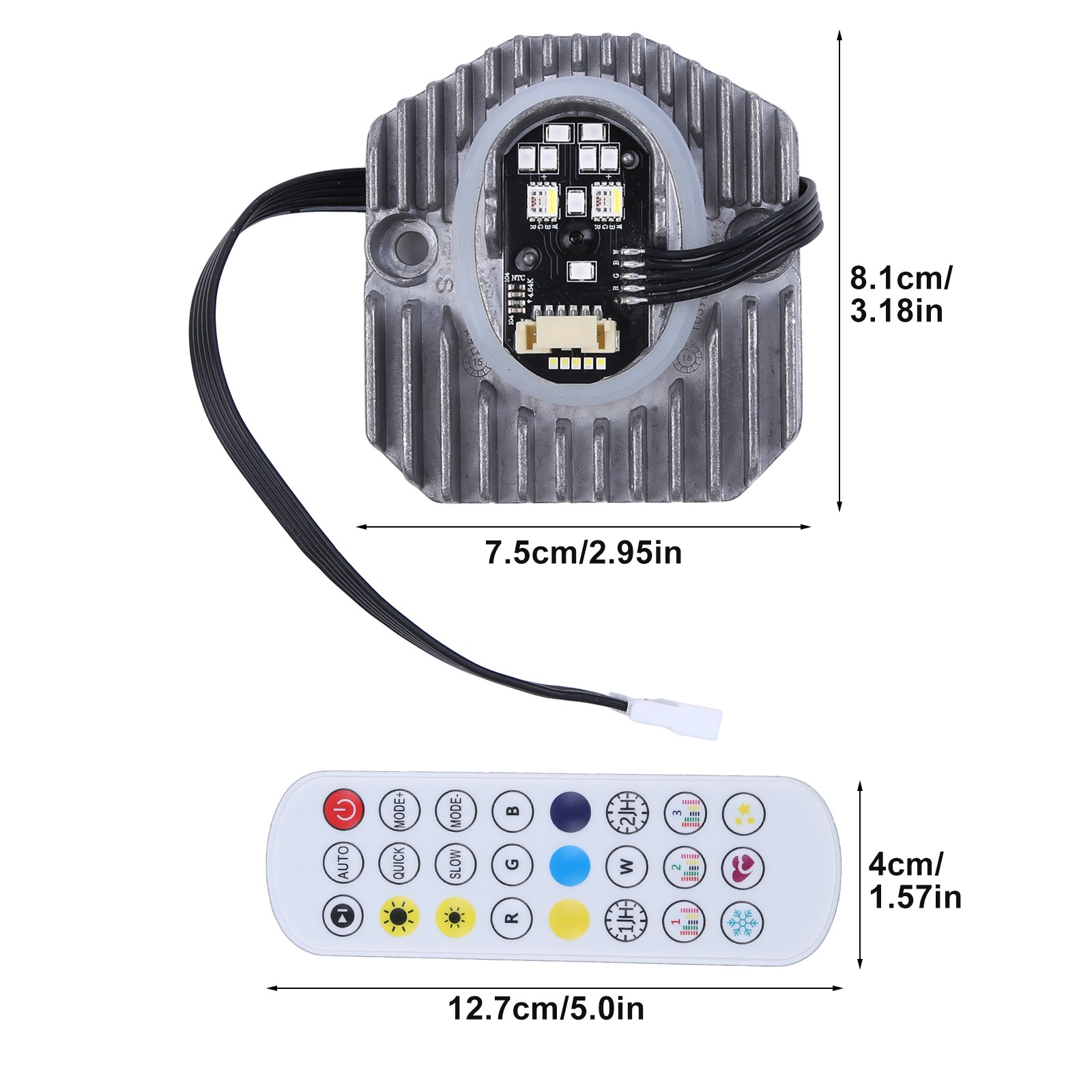 LED RGBW Angel eyes DRL Modules For BMW F90 M5 G30 530i 540i Adaptive Headlight