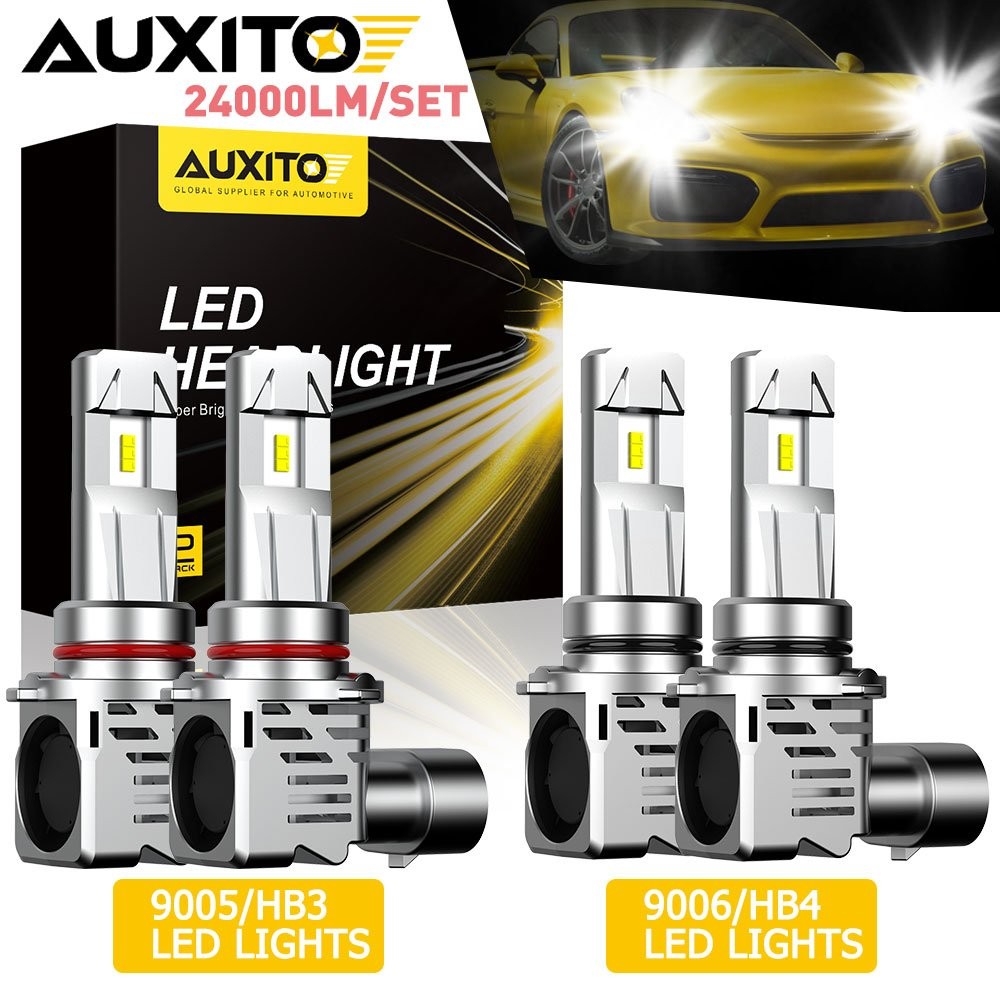 Auxito 9005+9006 Combo LED Headlight Kit High Low Beam 6500K plug play 400Watts