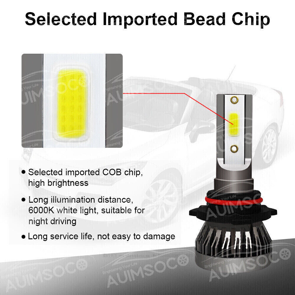 For Chevy Suburban Tahoe 2007-2014 – 6x LED Headlight&Fog Light Bulbs Combo Kit
