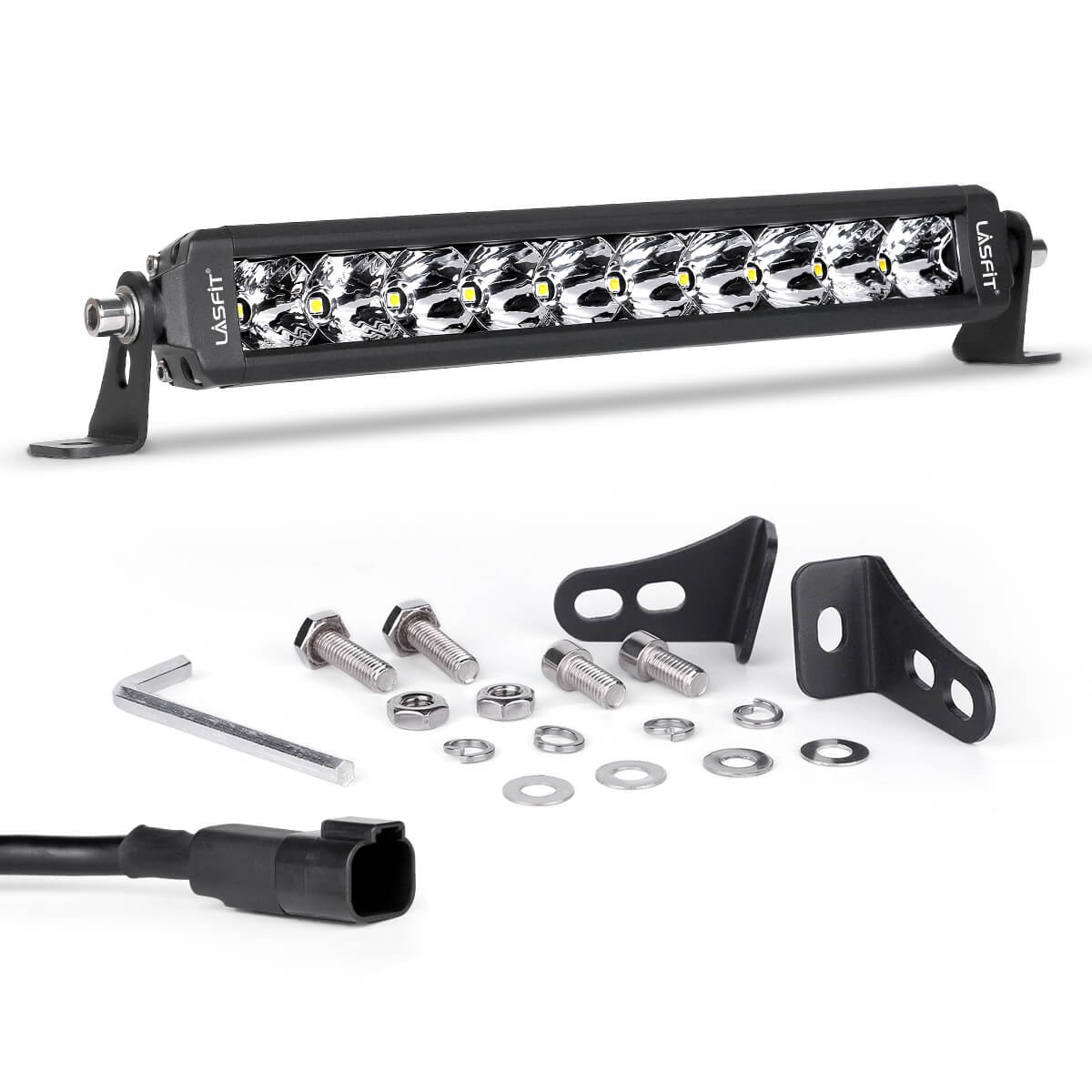 12″ 22″ 32″ 42″ 52″ inch Off-Road LED Light Bar Spot Flood Combo Amber / White