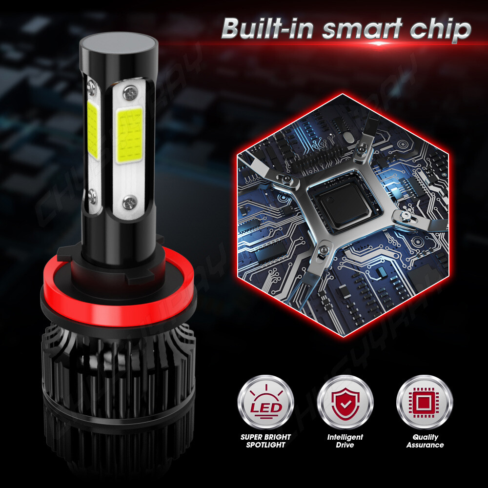 Combo 9005+H11 LED Headlight Super Bright Bulbs Kit White 720000LM High/Low Beam