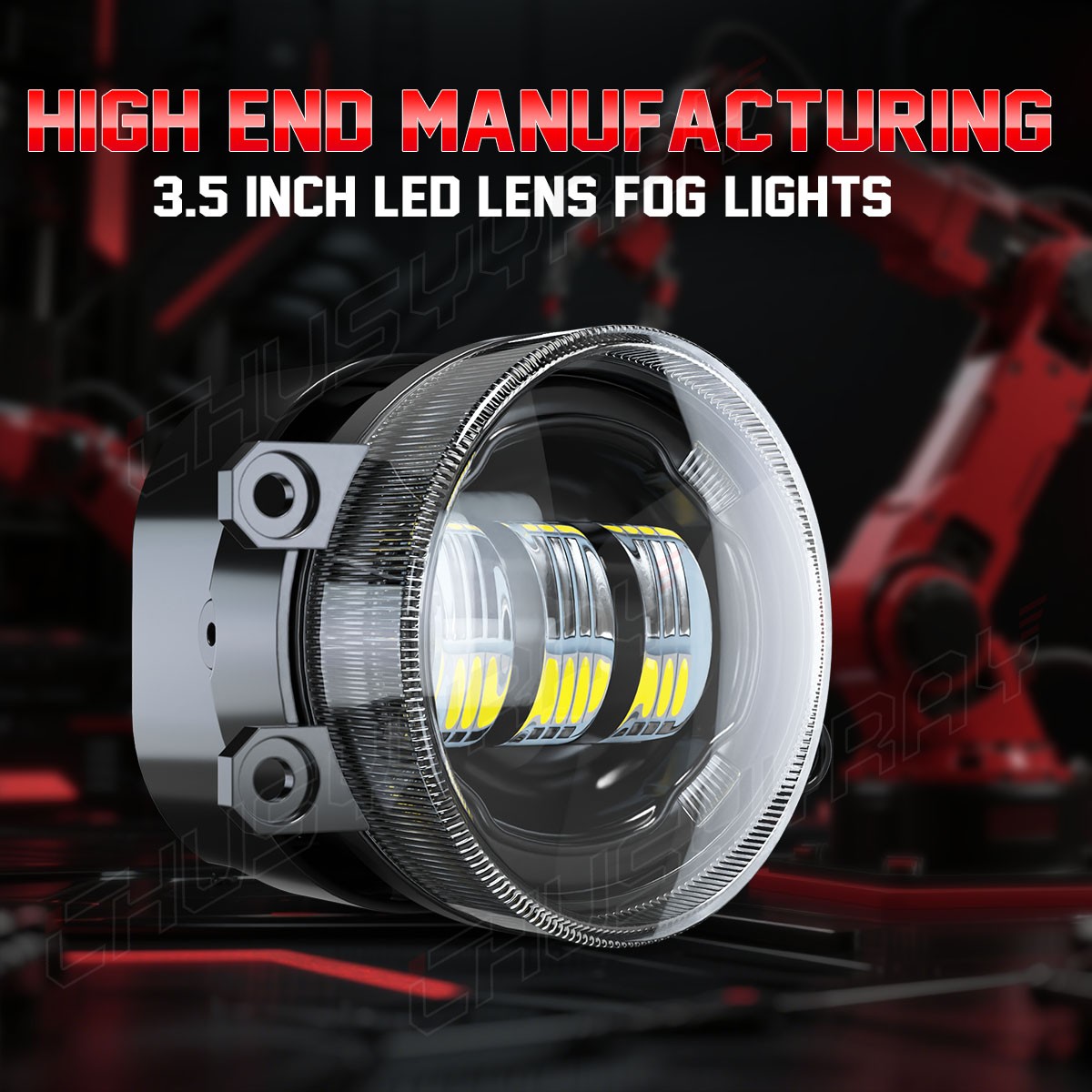 FOR Lexus GX460 2010-2013 Clear Glass Lens LED Bumper Fog Light Lamp Replacement