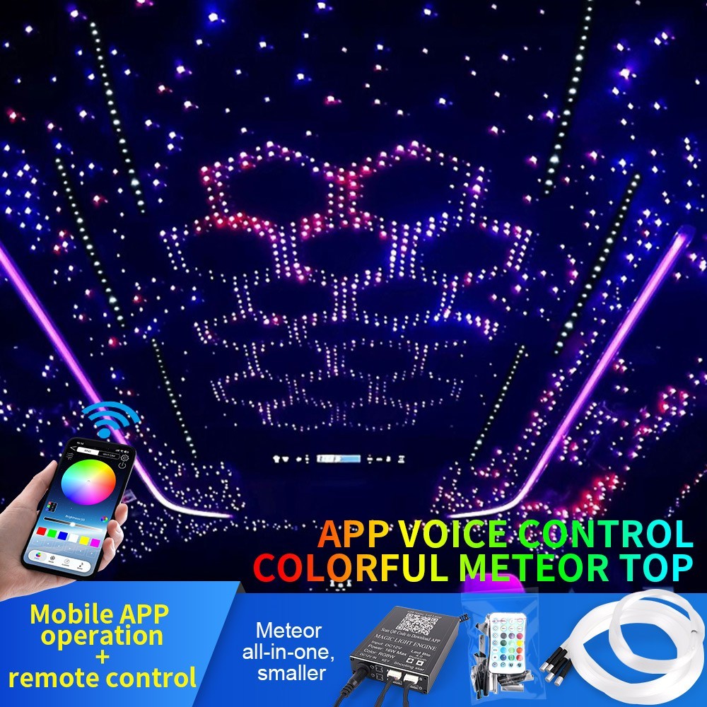 1000PC Car Home Headliner Star Light Kit Roof Twinkle Ceiling Lights Fiber Optic