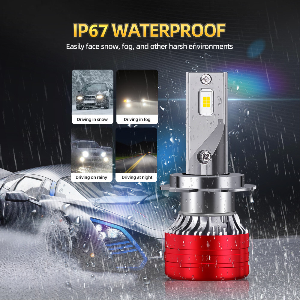 4pcs LED Headlight Bulbs Plug&Play H7 + H11 / H8 High Low Beam Bright White