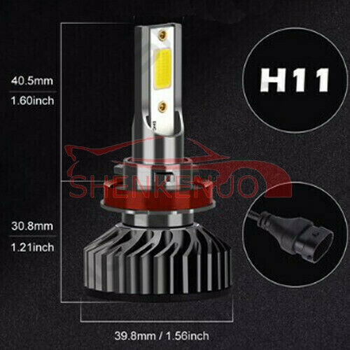 Mini LED Headlight 9005 H11 + 9145 Fog Lights For Ram 1500 2500 3500 2010-2019