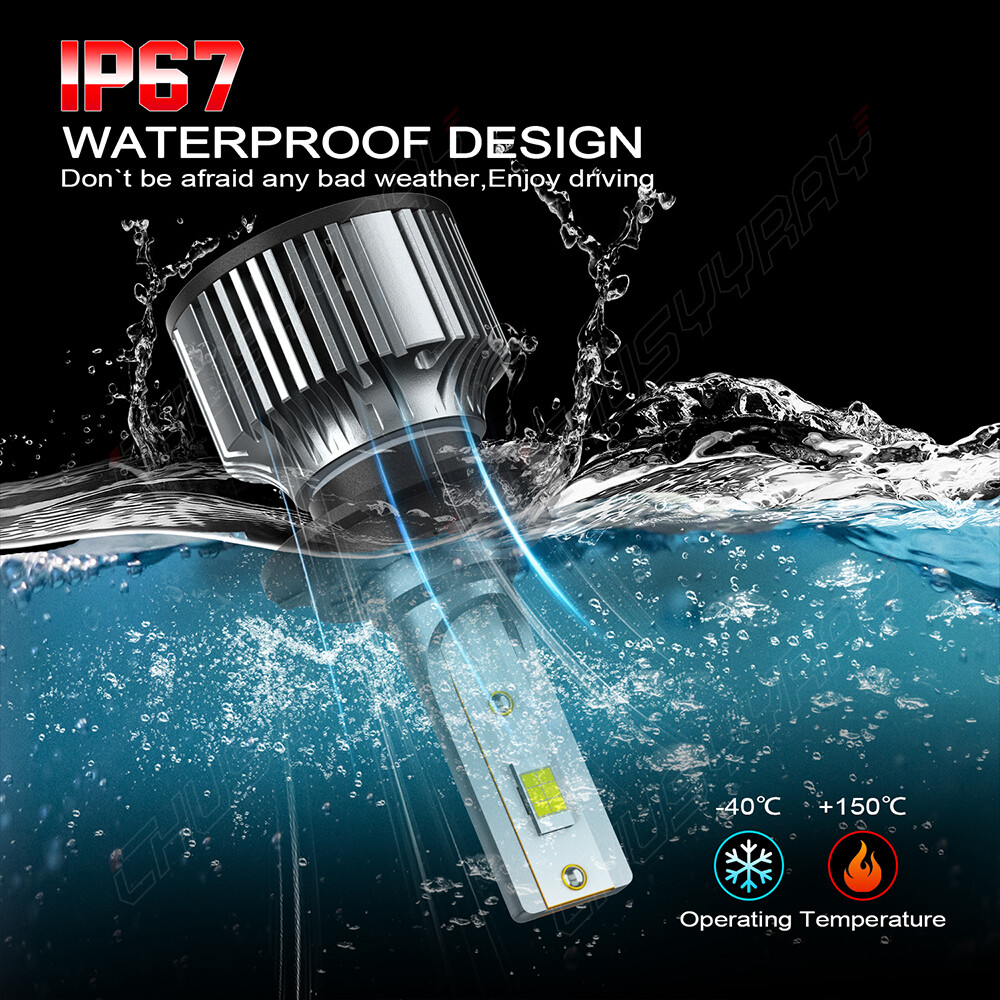 For BMW 323i 328i 335i 340i xDrive 6X 6000K LED Hi/Lo Headlight+Fog Light Bulbs