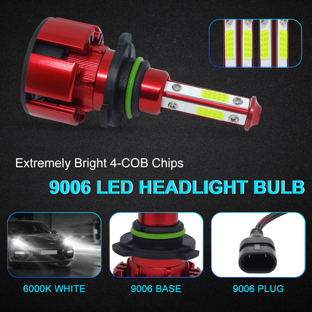 H4 9005 9006 H11 H13 9004 9007 H7 5202 LED Headlight Bulbs Kit 6000K Hi/Low Beam