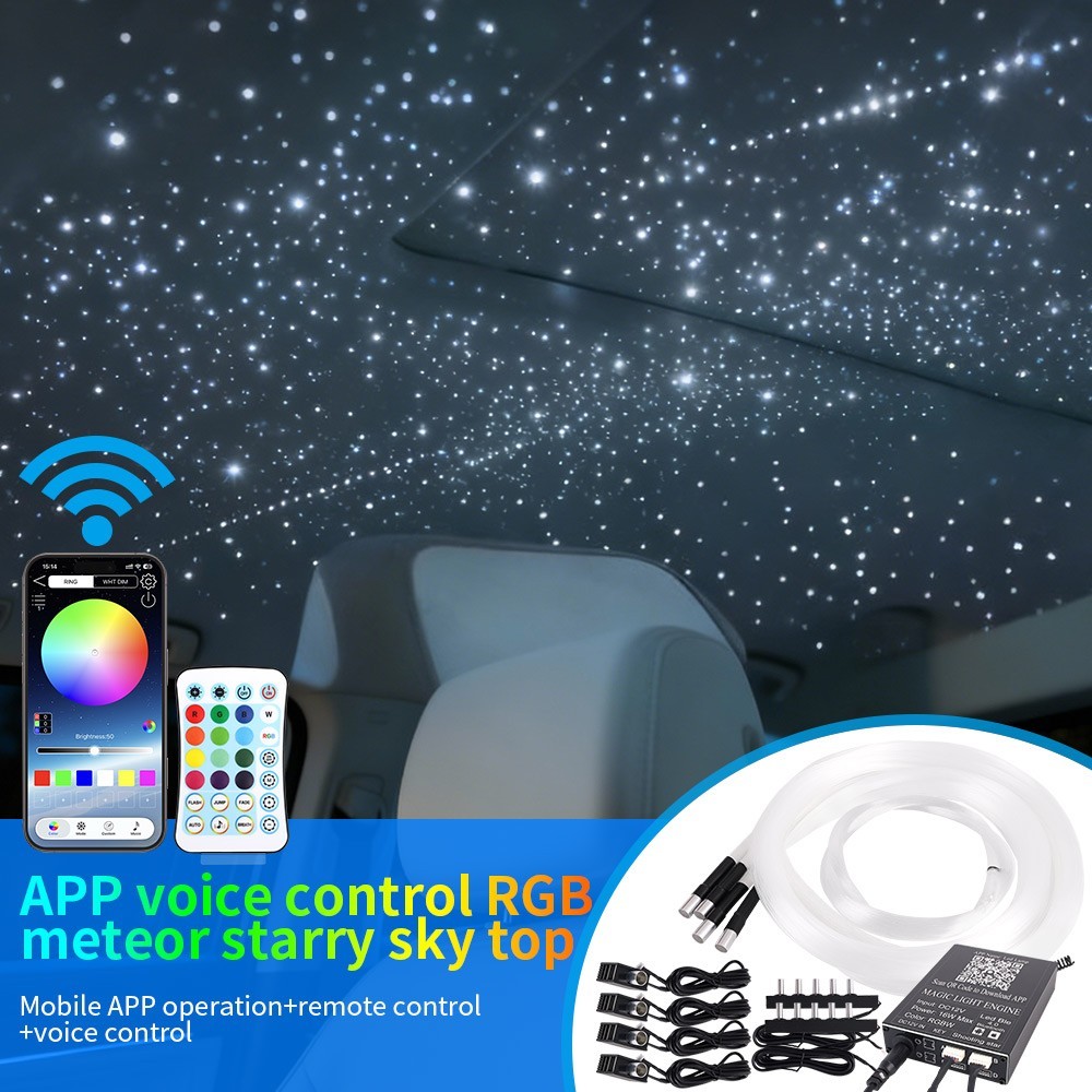 1000PC Car Home Headliner Star Light Kit Roof Twinkle Ceiling Lights Fiber Optic