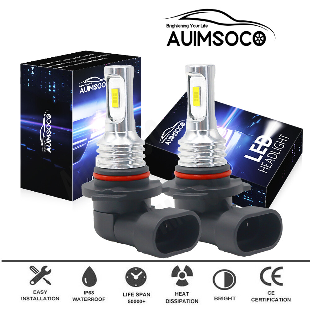 9005 LED Headlight Bulbs 8000K White High Beam HB3 330000LM 2x For Sport Utility
