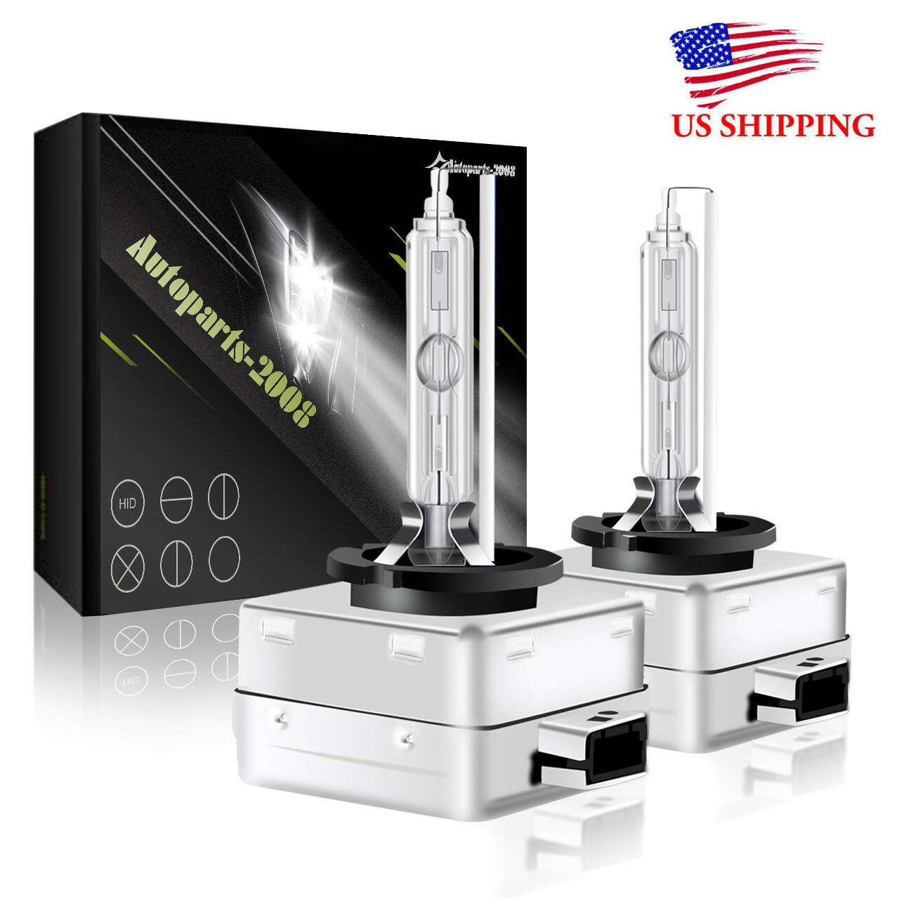 For Cadillac Escalade 2003-2006 Stock Fit HID Headlight Bulbs LOW BEAM Set of 2
