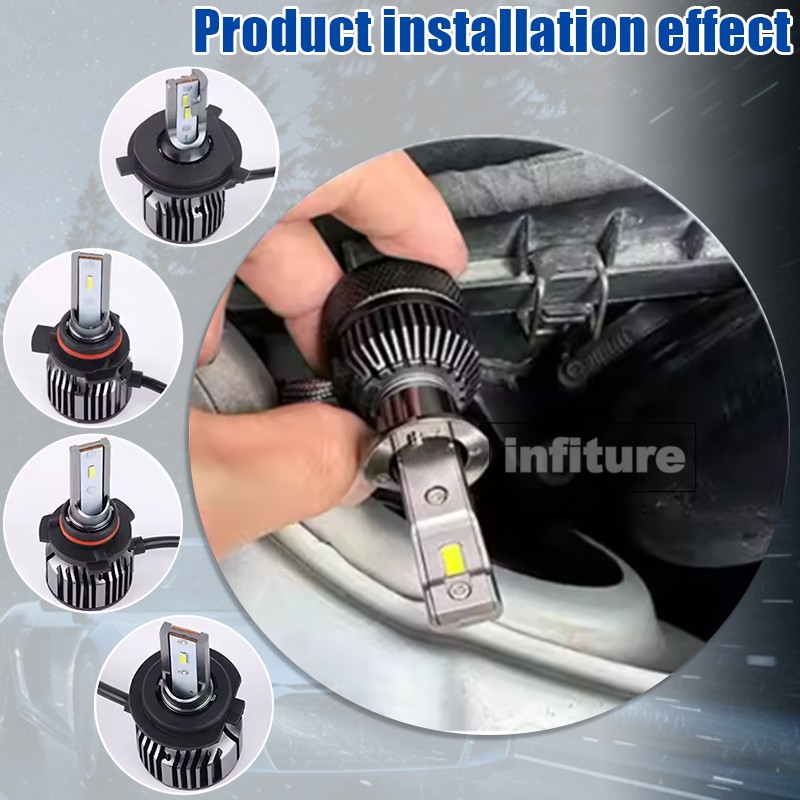 2Pcs LED Headlight Bulb Base Adapter Socket Retainer 9004/9005/9006/H7/H4/H3/H1
