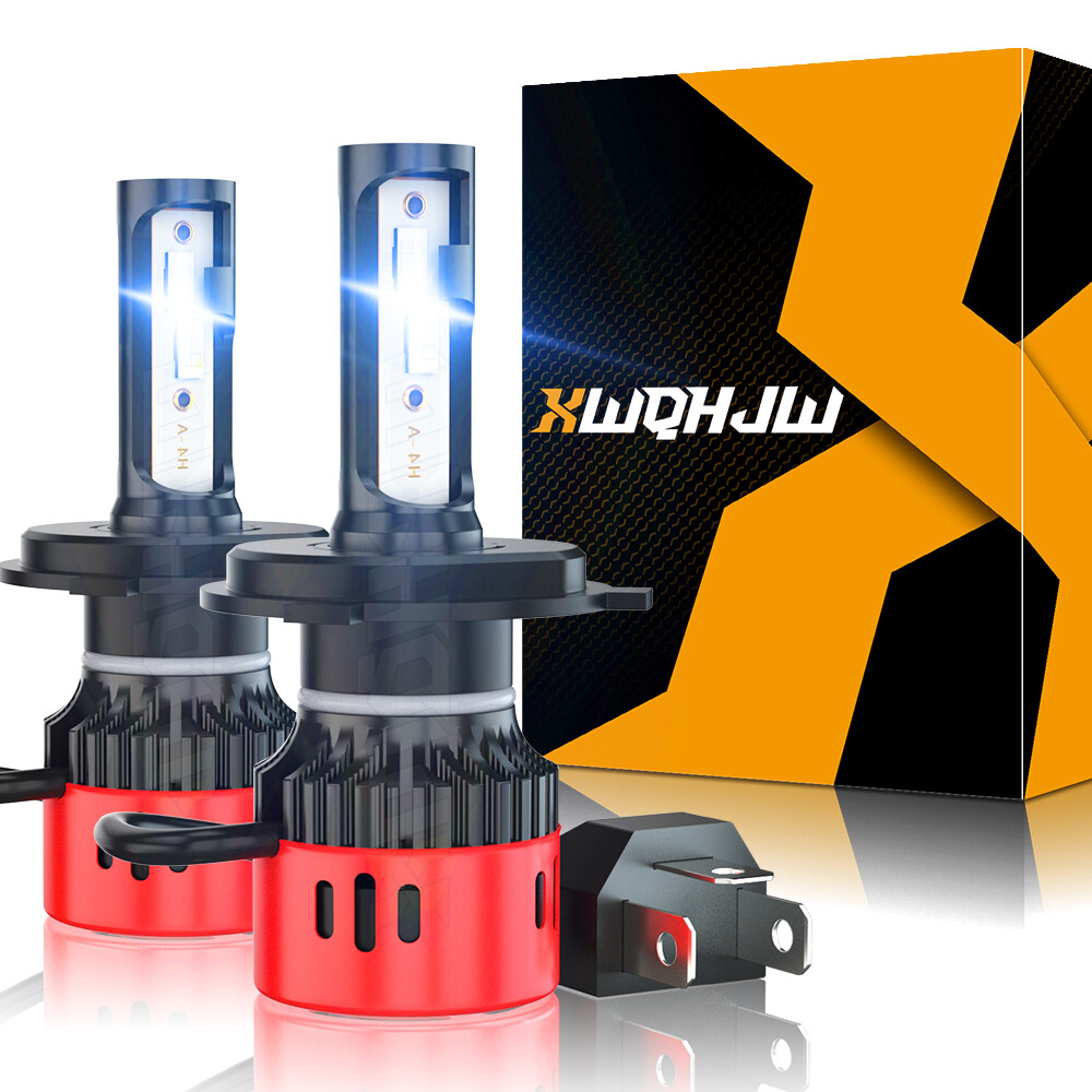 H4 9003 HB2 LED Headlight Bulbs Conversion Kit High Low Beam Replace Halogen