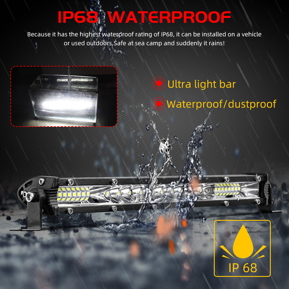 Roof 50″ + Bumper 20“ LED Light Bar + 2x 4″ Pods For Jeep Wrangler JK TJ YJ CJ