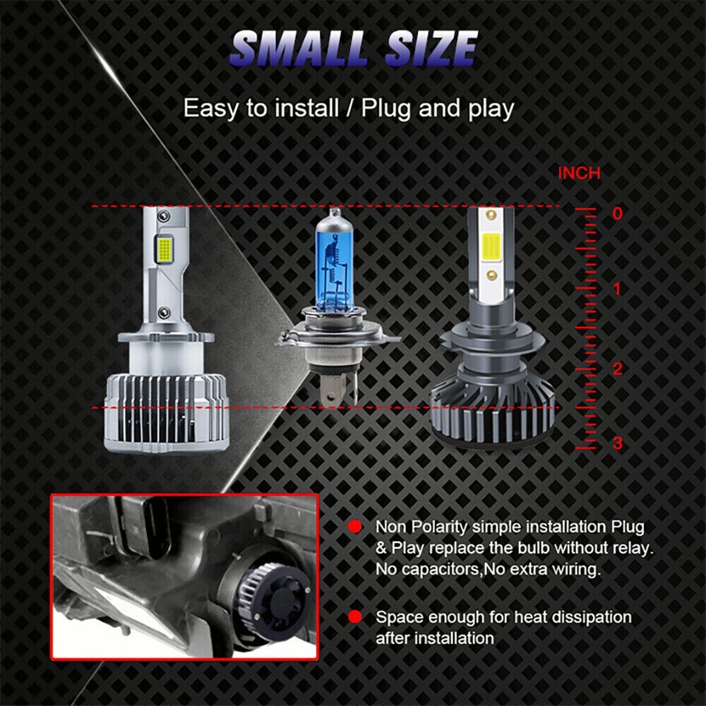 2x D2S D2R LED White Headlight Bulbs w/HID Conversion For BMW E46 325i M3 Etc