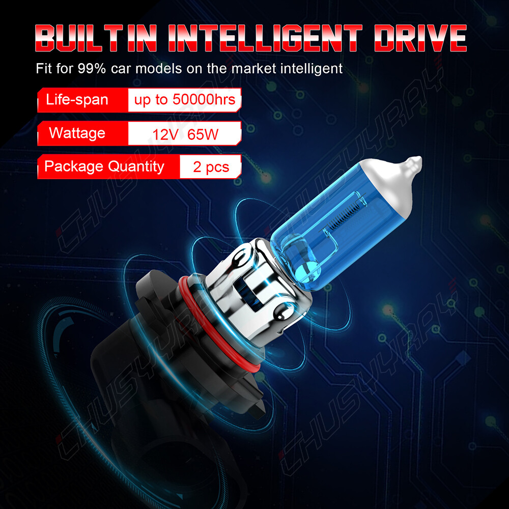 MINI 9005+H11 Combo Halogen Headlight Bulb Conversion Kit High Low Beam 5K White