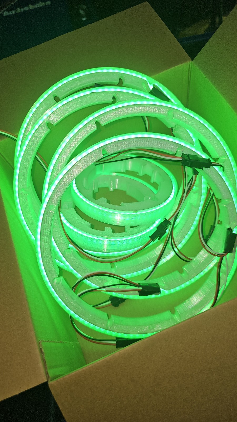 DYNASTY RGB LIGHTING 4 -6.5 “ Rgb Rings 2-3″ Tweeter Rgb Combo 12V