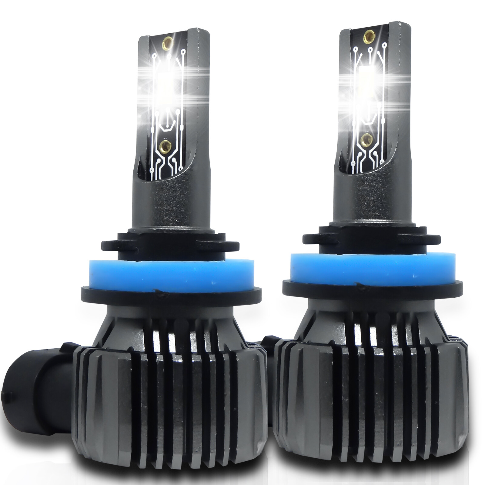 H11 LED Headlight Kit 3570 CSP Low Beam Bulbs Super Bright 360000LM 6000K White