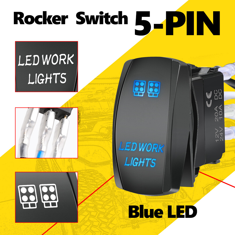 2X 4″ 140W Round LED OffRoad Driving Spot Lights Work Pods Headlight+ Wiring Kit