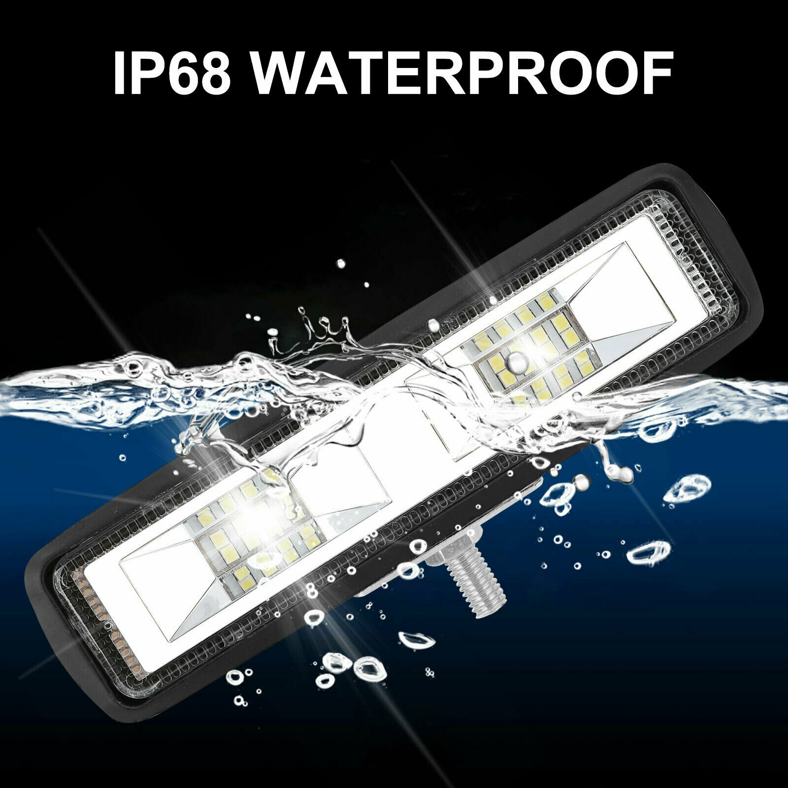 LED Work Light 6 Inch 48W 12V Driving Strip Flood Beam light Bar SUV Offroad 1PC