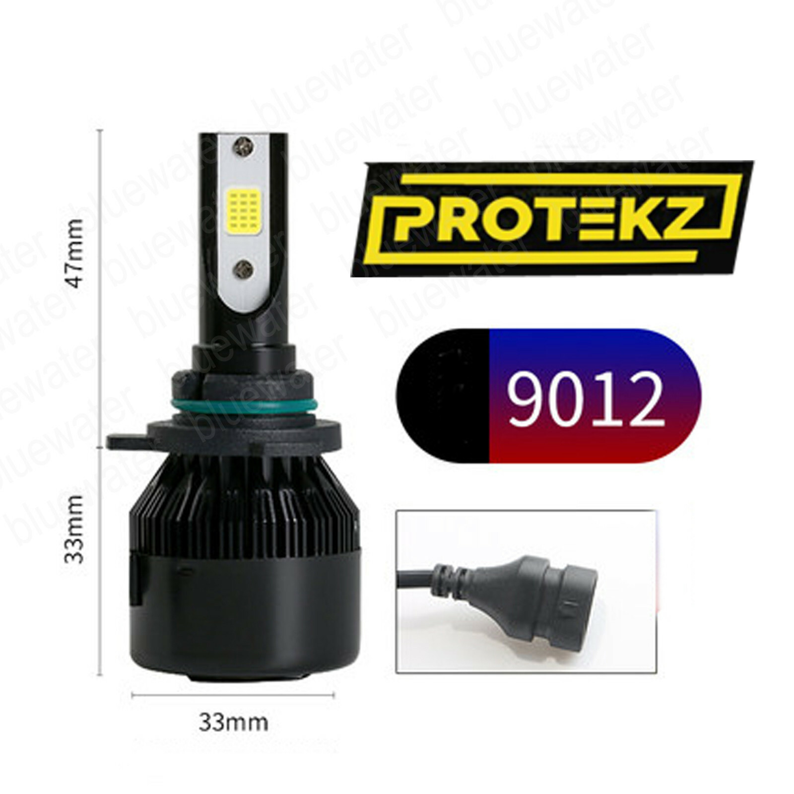 LED IMPALA 2014-2016 Headlight Kit 9012 HIR2 6000K White CREE Bulbs Hi/Low Beam