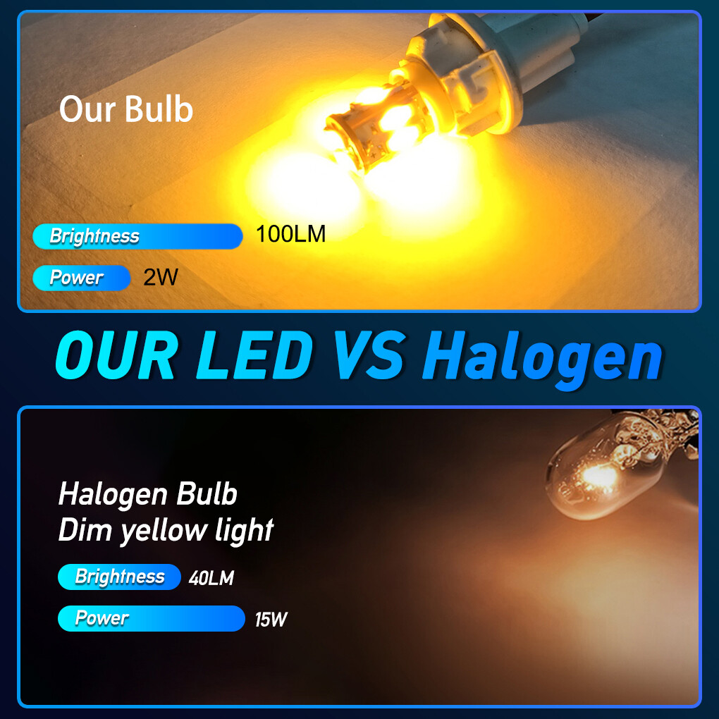 5Pcs 3000K Amber LED Cab Roof Marker Light Bulbs For Dodge Ford Truck SUV 4×4