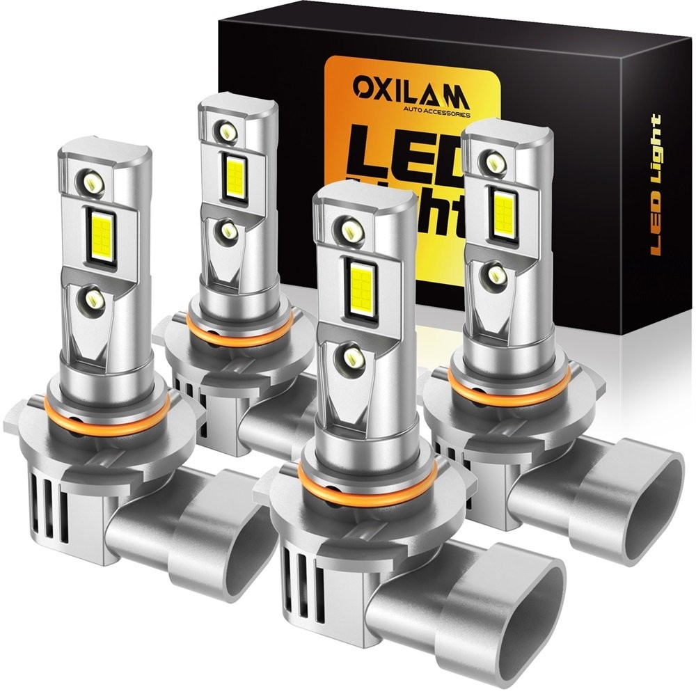 OXILAM LED Headlight Bulbs 9005 9006 Combo Cool White Light PlugPlay 6500K 4-20X