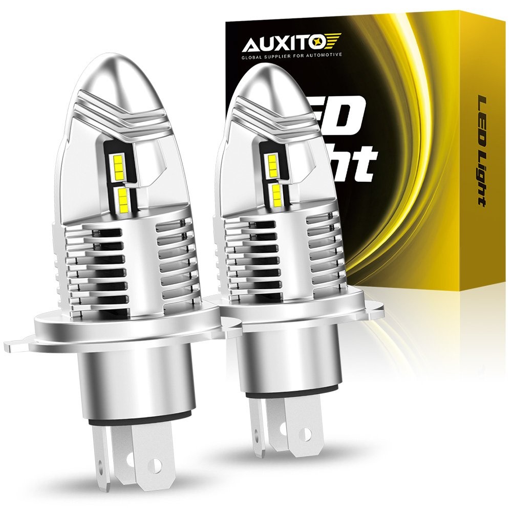 AUXITO H4 9003 Headlights LED Bulbs Conversion Kit 120W PURE White 6000K Bright