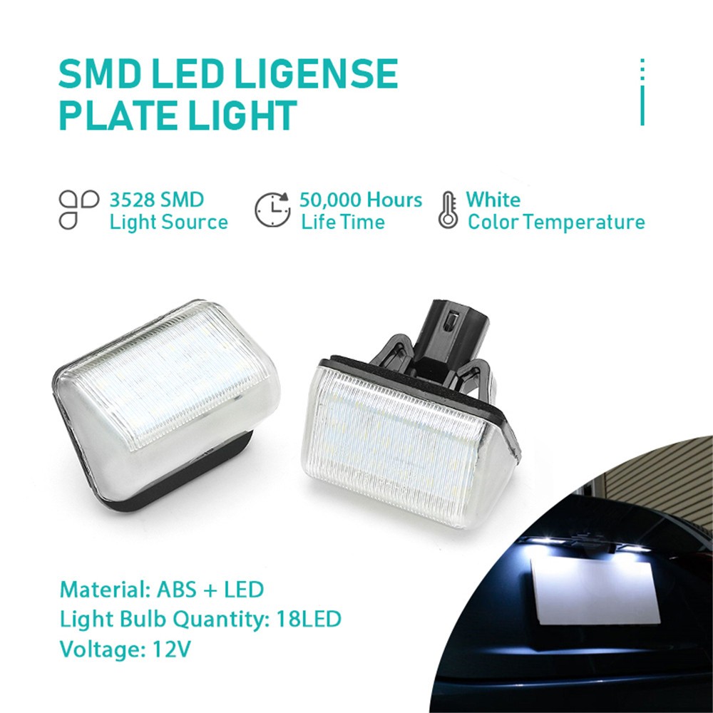 For Mazda6 2002-2008 Sedan Vehicle Rear 18 LED Number License Plate Light 2PC