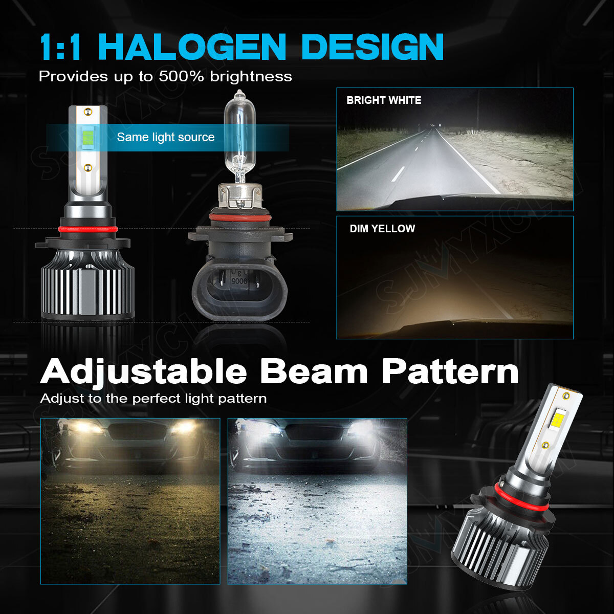 For Dodge Dart 2013-2015 2x 9012 LED Headlight Kit Bulbs 6500K Super Bright 120W