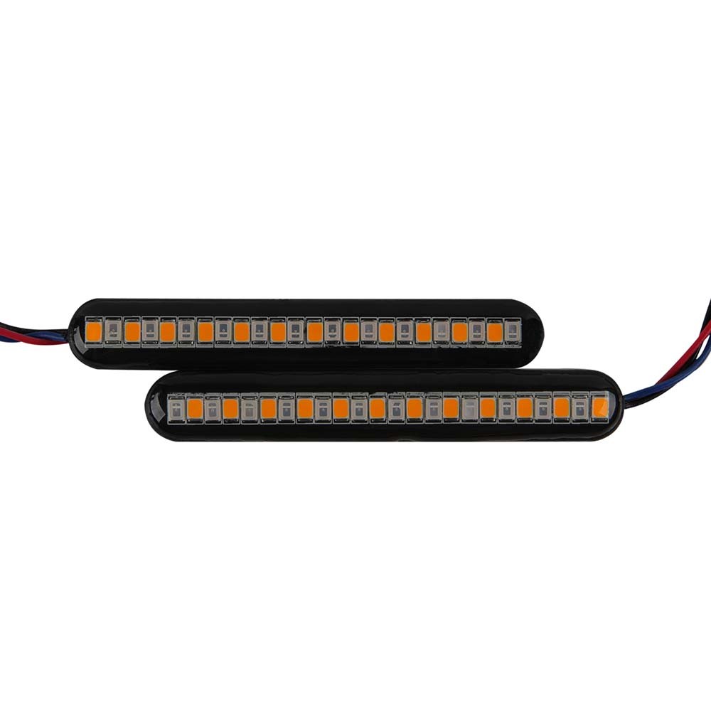 Flowing LED Strip Lights Motorcycle Turn Signal For Honda Suzuki Yamaha Kawasaki