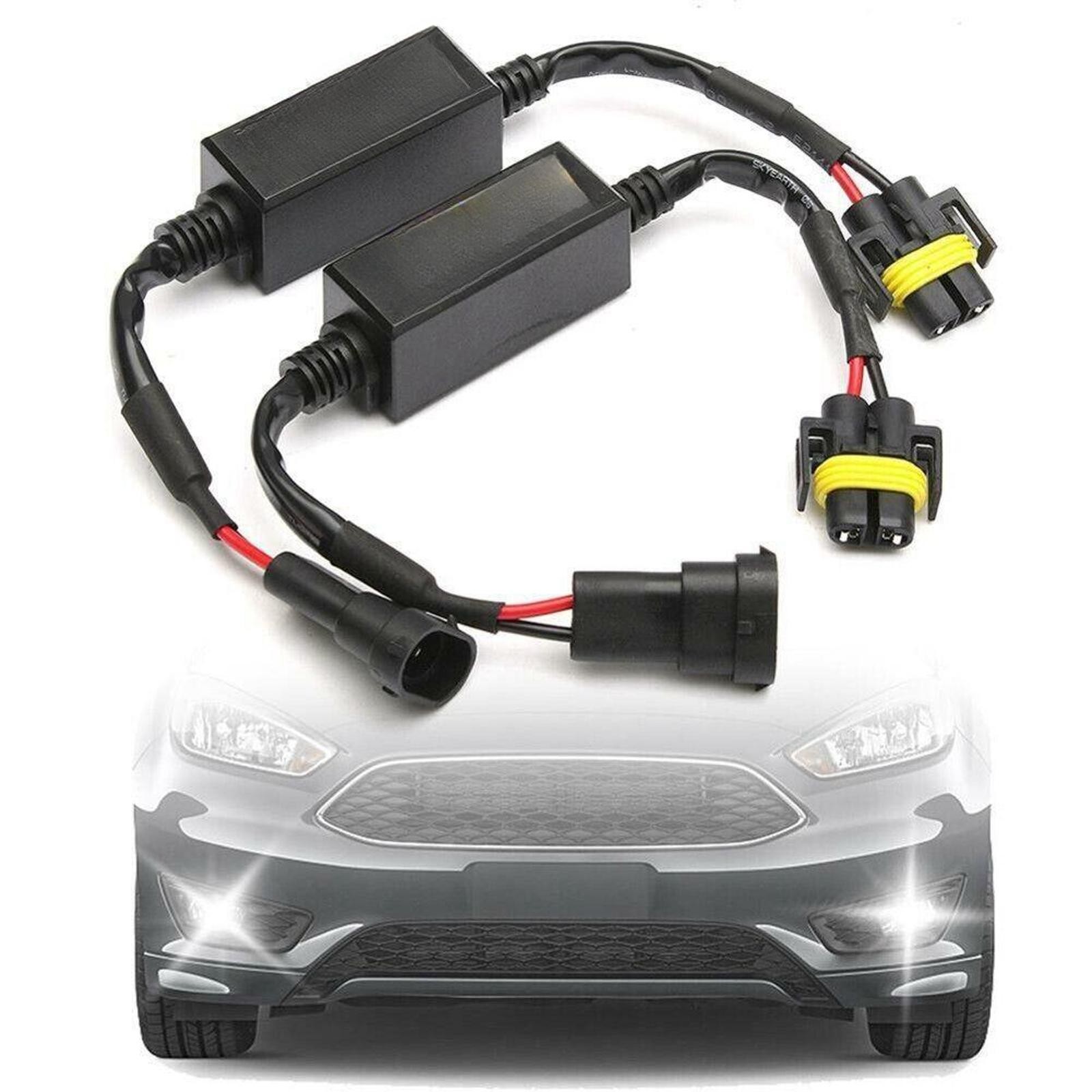 2Pcs Error Free LED Canbus Decoder For LED Car Headlight Bulb H8 H9 H11